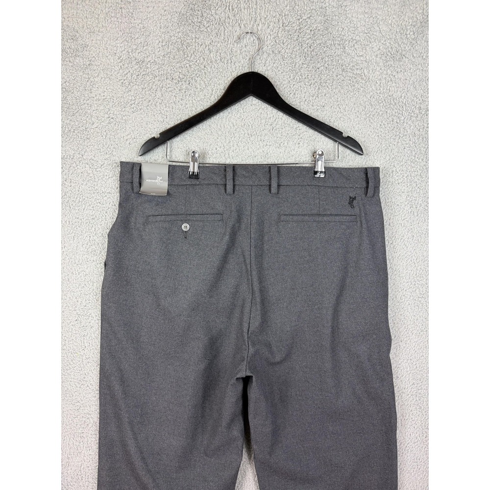 Ashworth Pants Mens 40x30 Gray Wool Blend Lined Golf Khakis Winter Warm New Men
